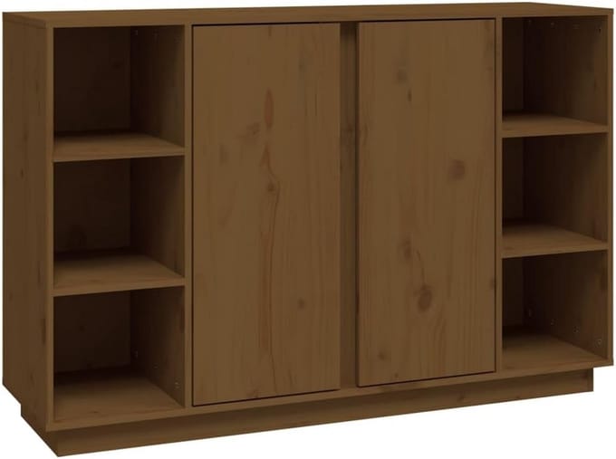 Dressoir Kast opbergmeubel Massief Grenenhout Honingbruin