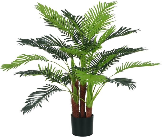 HOMCOM Kunstpalm met Pot - Cocospalm 100 cm - Groen
