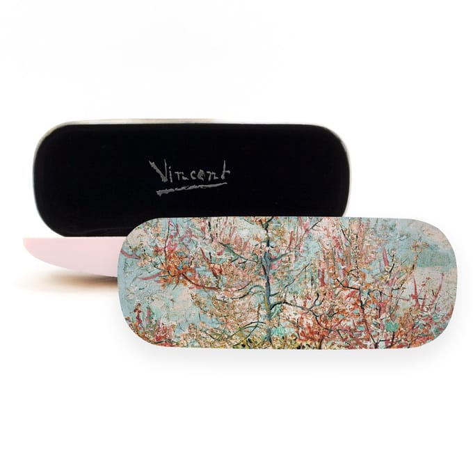 Lanzfeld - Brillenkoker - Roze Perzikbloesem - Van Gogh - Hard Case - Microfiber