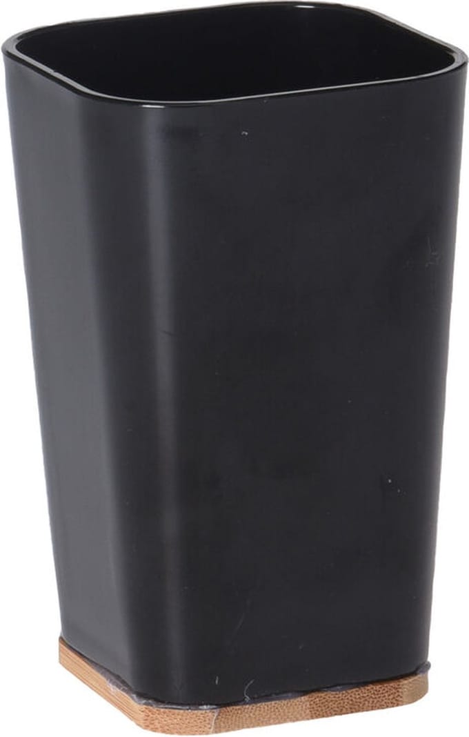 DoaBuy Beker 11.5 x 7 cm PS bamboe zwart zwart