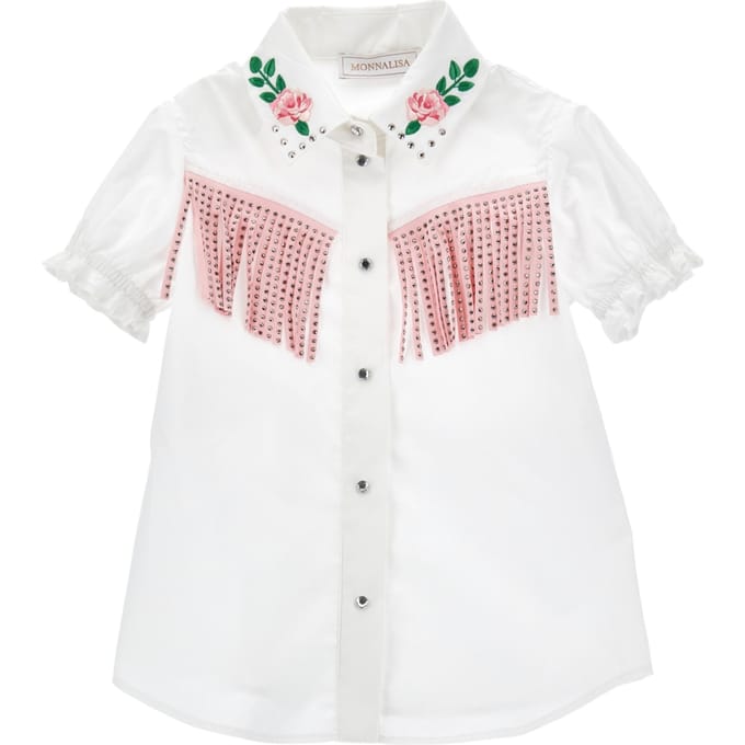 Monnalisa - White Shirt Rodeo 11C300 3116