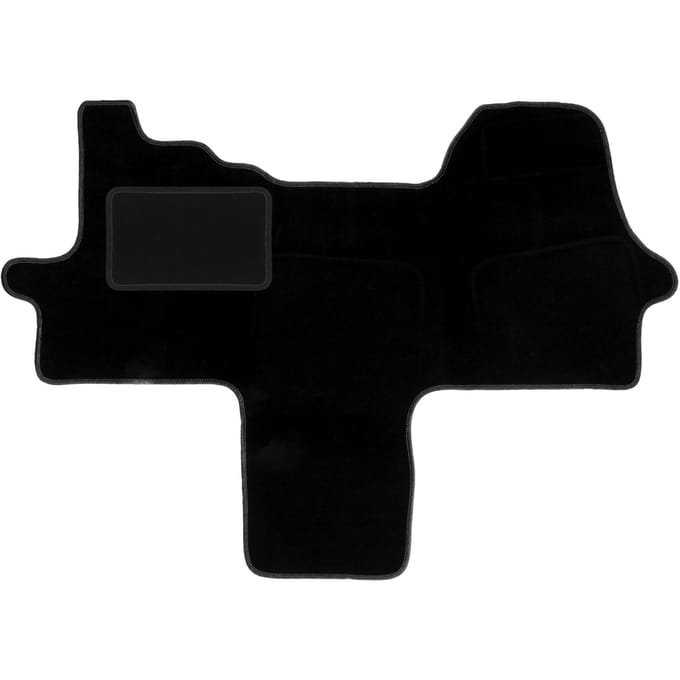 Zwarte velours vloermatten voor: Citroen Jumper III bestelbus (2014 - )