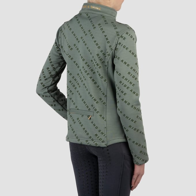 Red Horse Shirt Kimi Kids Hunter Green - 140
