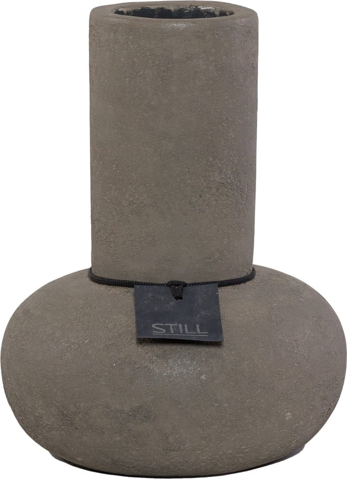 STILL - Low Vase - Dark - 25 x 20 cm