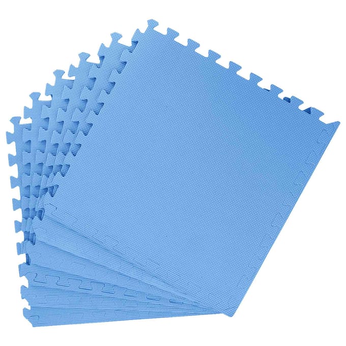 vidaXL - Vloermatten - 6 - st - Blauw - 2,16 - m² - EVA - Schuim