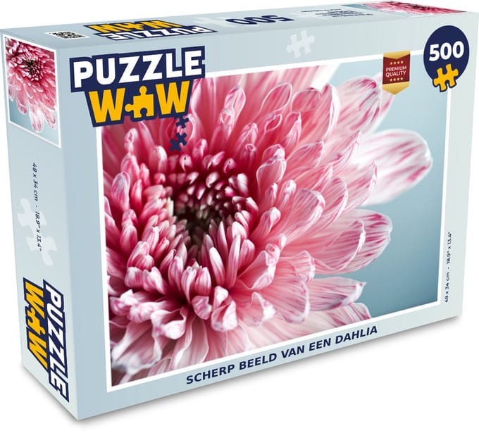 Puzzel Scherp beeld van een dahlia - Legpuzzel - Puzzel 500 stukjes