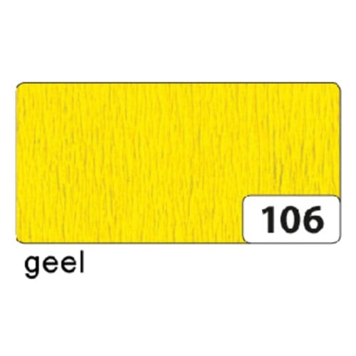 Crêpepapier folia 50x250cm 10vel 106 geel