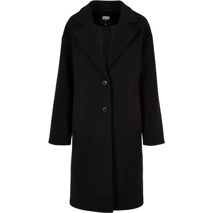 Urban Classics - Oversized Long Jas - S - Zwart