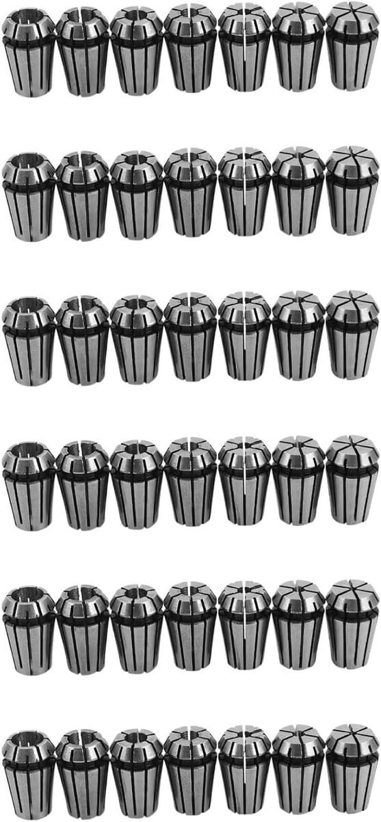 Spantangen Set - CNC Tooling - Graveren Frezen - Zelfontgrendelend Ontwerp - 1-7 mm - Zilver