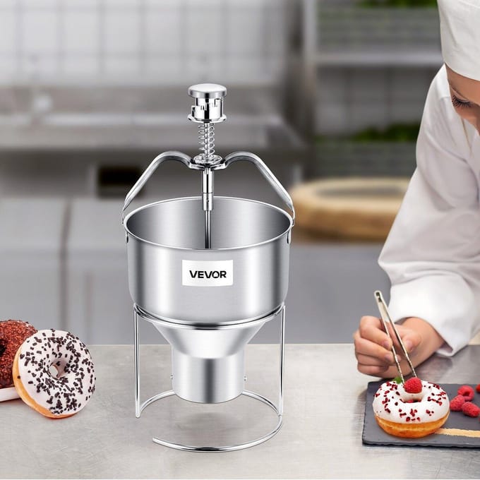 Donut Afzetter Handmatige Donut Druppelaar Trechter Roestvrij Staal Dispenser