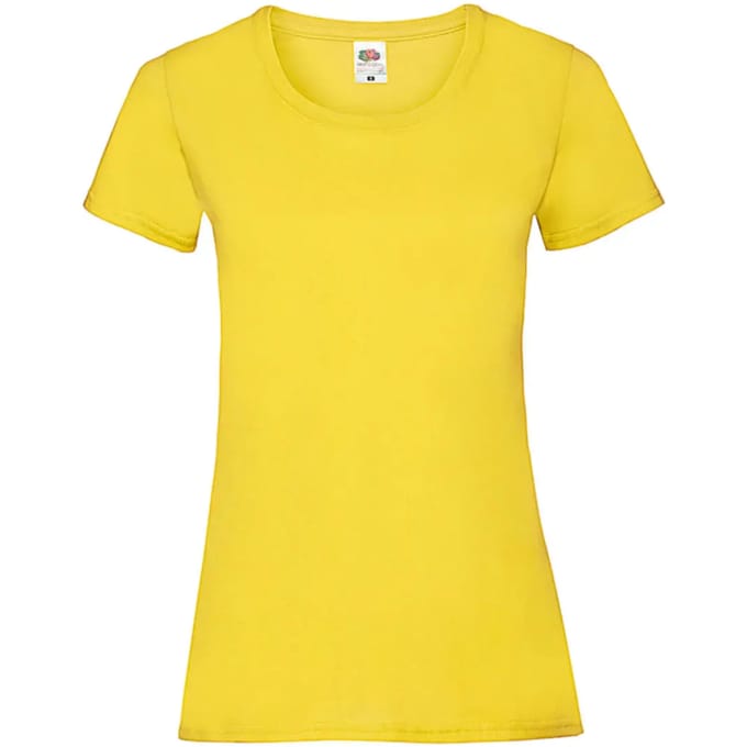 Dames-T-shirt Fruit of the Loom Valueweight
