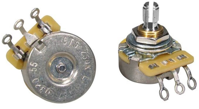CTS USA 250K Linear Potentiometer met Korte Bushing voor Gitaar