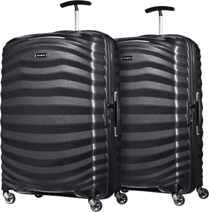 Samsonite Lite-Shock Spinner 75cm Duo Pack Black