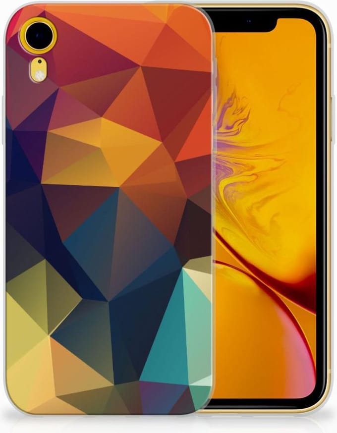 Apple iPhone Xr TPU Hoesje Polygon Color