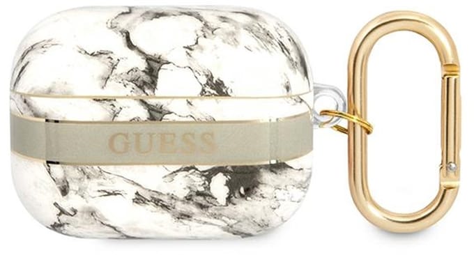 Guess - GUAPHCHMAG - AirPods Pro cover grijs/grijs Marble Strap Collection