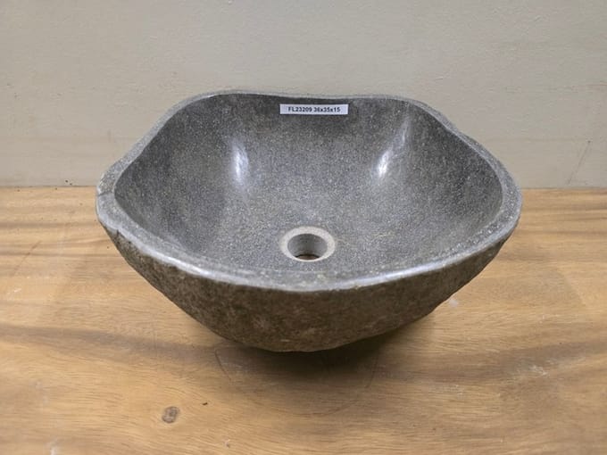 Waskom Natuursteen - 36x35x15cm - FL23209