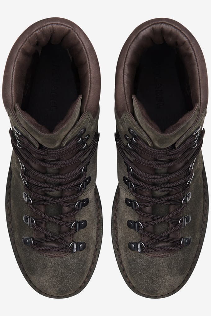 No Label Matterhorn Suede-leather Dark Green Größe: 41 | Stiefel Outlet | Herren | Grün