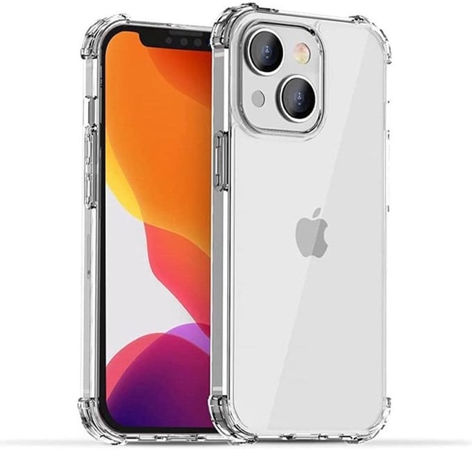 Mobiq - Clear Rugged geschikt voor iPhone 15 Plus Hoesje - transparant