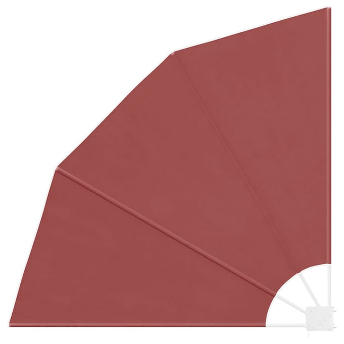 vidaXL - Balkonscherm - inklapbaar - 140x140 - cm - terracottakleurig