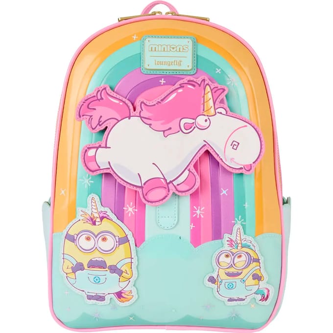 Minions Loungefly - Fluffy Unicorn Dames Mini rugzak - meerkleurig - Standard