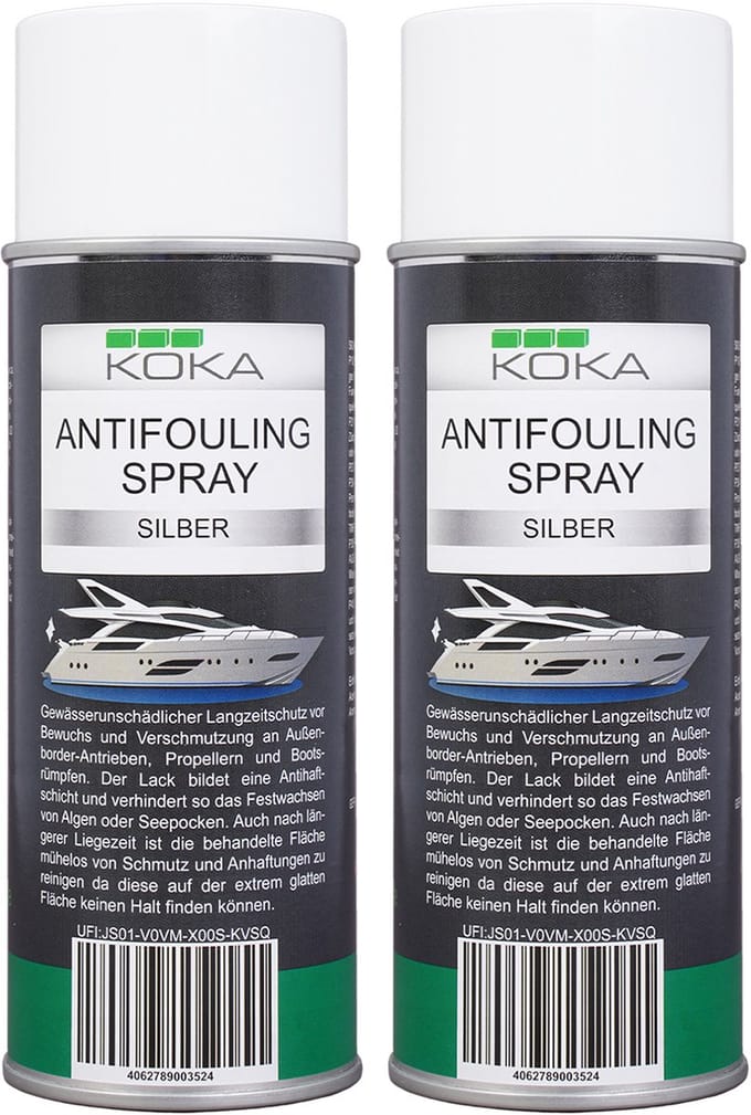 2x Antifouling Spray Zilver