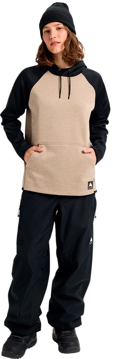 Burton Crown Weatherproof Hoodie Beige L Vrouw