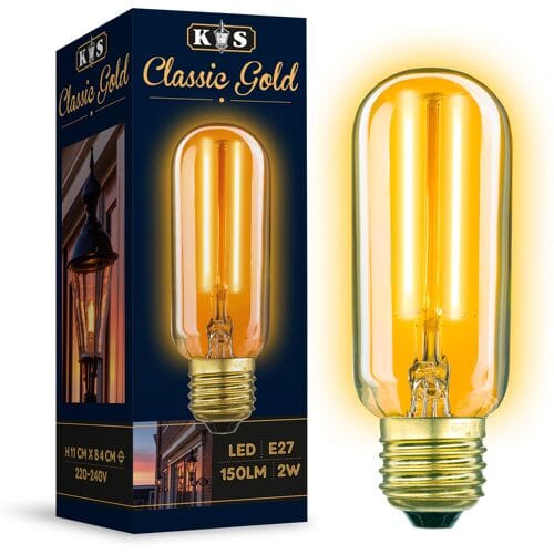 KS Verlichting Classic Gold LED 2W Tube