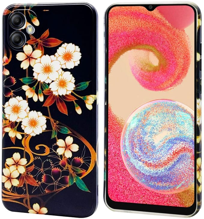 Multimedia & Accessoires TPU Back Cover Case Hoesje met Bloemenprint geschikt voor Apple iPhone 16 - Wit