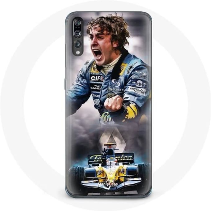 Coque pour Huawei p20 Formule 1 Fernando Alonso Pilote F1