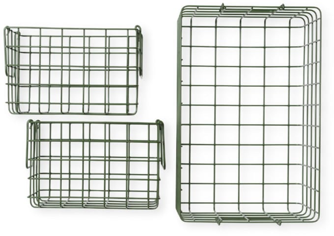 Mustard - Baskets - Manden - Set van 3 - Olive
