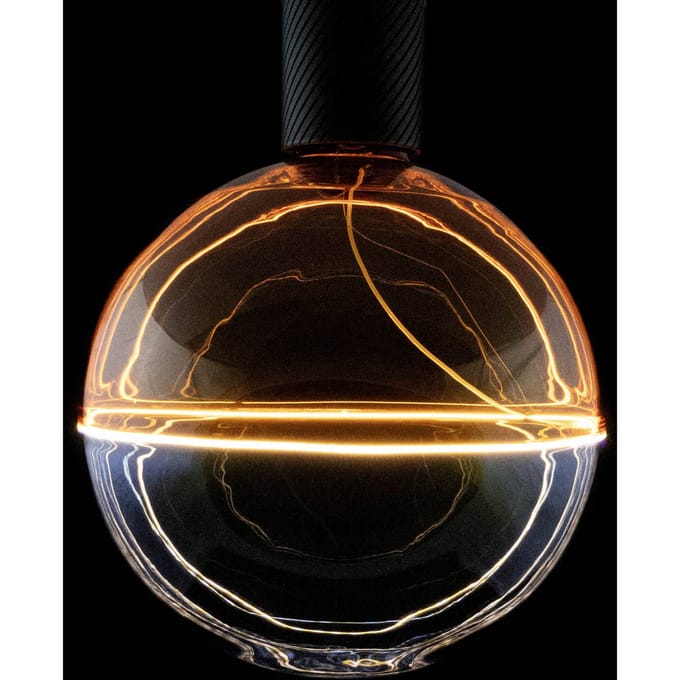 Segula LED globe Illusion, E27 G190 blauw/amber 6W 1.900K dimbaar