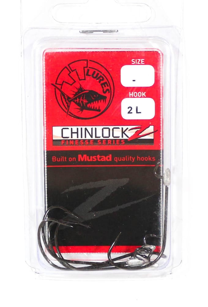 Tackle Tactics TT ChinlockZ Finesse Wormhaak 2 5/pak (2712) red