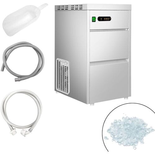 GGM Gastro Flockeneisbereiter - 50 kg/ 24h Zilver