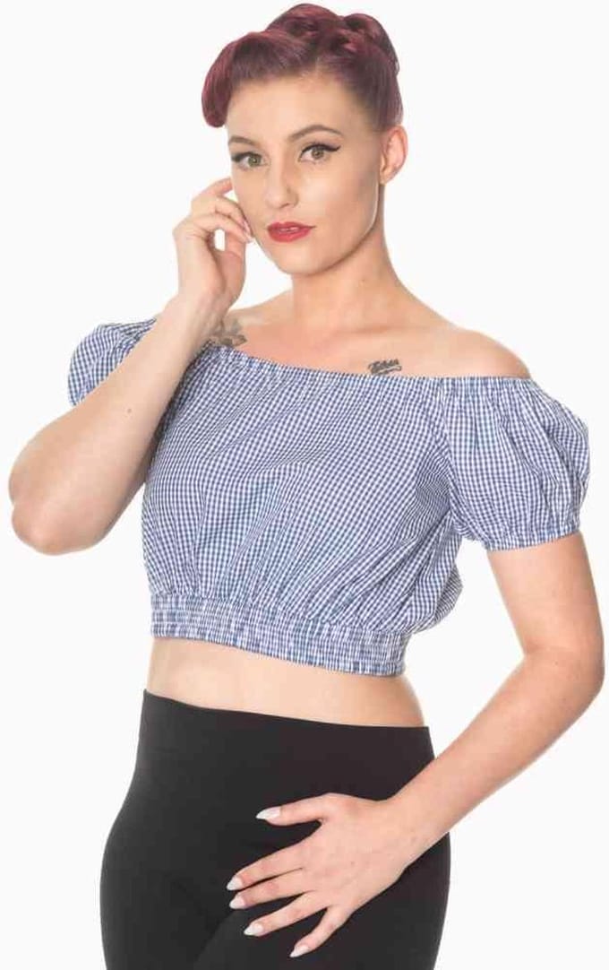 Dancing Days - ALL MINE Gypsy top - M - Blauw