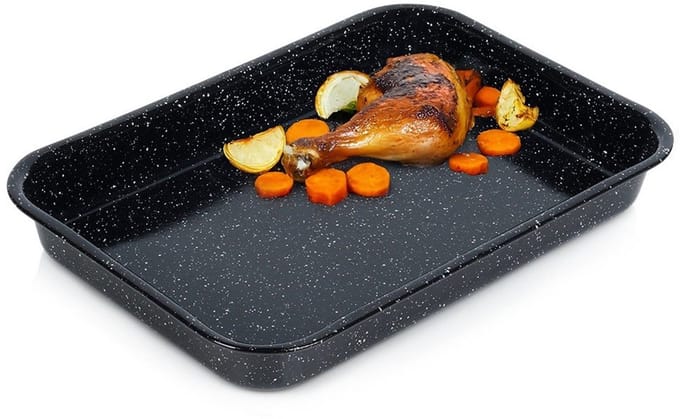 Orion - Ovenschaal - Emaliërde Staal - 34x24x4,5 cm - Vaatwasserbestendig