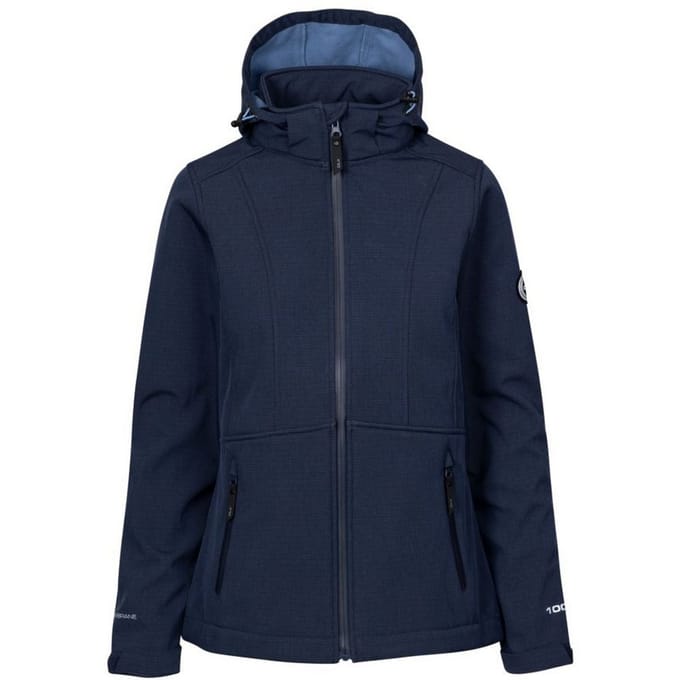 Trespass Dames/Dames Christine DLX Zachte Shell Jas (Marine Marl)