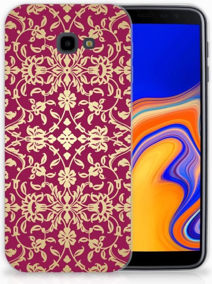 Siliconen Hoesje Samsung Galaxy J4 Plus (2018) Barok Pink