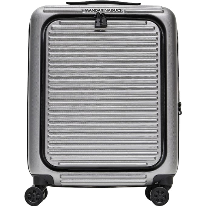MANDARINA DUCK Tank Case Cabin Trolley With Front Pocket Grigio Zilverkleurig 53cm