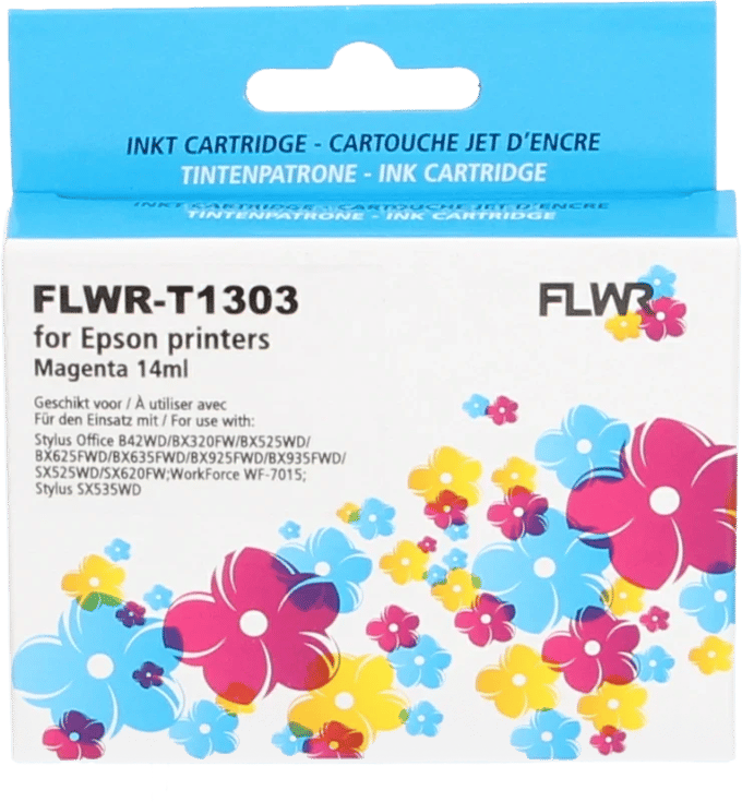 FLWR - Inktcartridge / T1303 / Magenta - Geschikt voor Epson