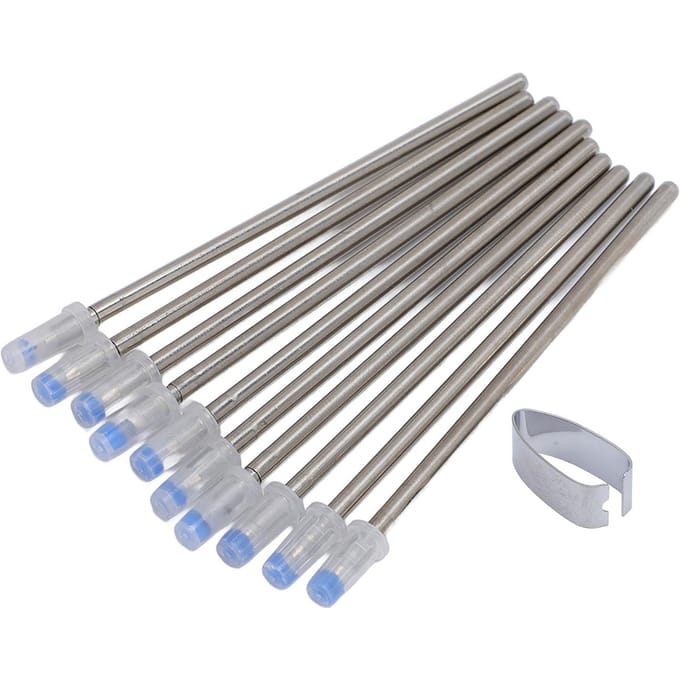 10 PIÈCES Recharges D1 Métal 0,5 mm Extra Fine À Base d'Eau Pointes de Rechange pour Stylo Bille gray