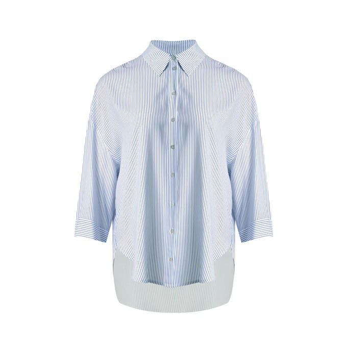 Gestreepte viscose blouse dames Mat Fashion