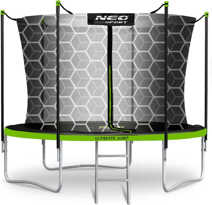 Tuintrampoline 10ft/312cm met binnennet en ladder Neo-Sport