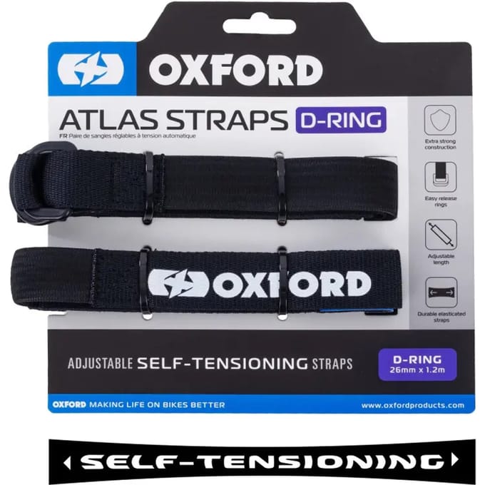 Motorfiets omtrek Oxford Atlas D-Ring (x2)