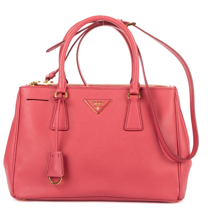 Small Double Zip Galleria Tote Small  schoudertas