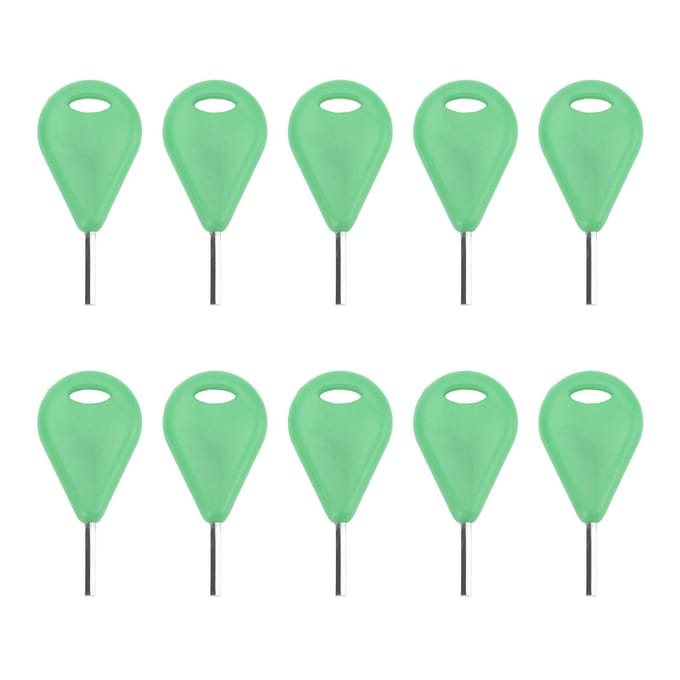 10 stuks Surfplank Fin Sleutel voor FUTURE Professioneel Kleine Gaten Surfplank Fin Zeskant Sleutel Vervanging voor Surfen Board Green