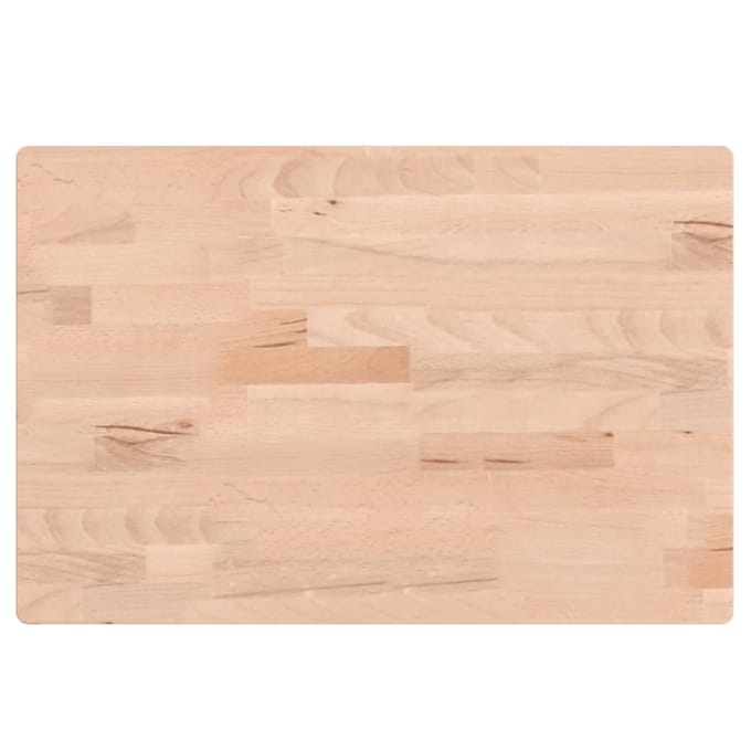 vidaXL - Wastafelblad - 60x40x1,5 - cm - massief - beukenhout