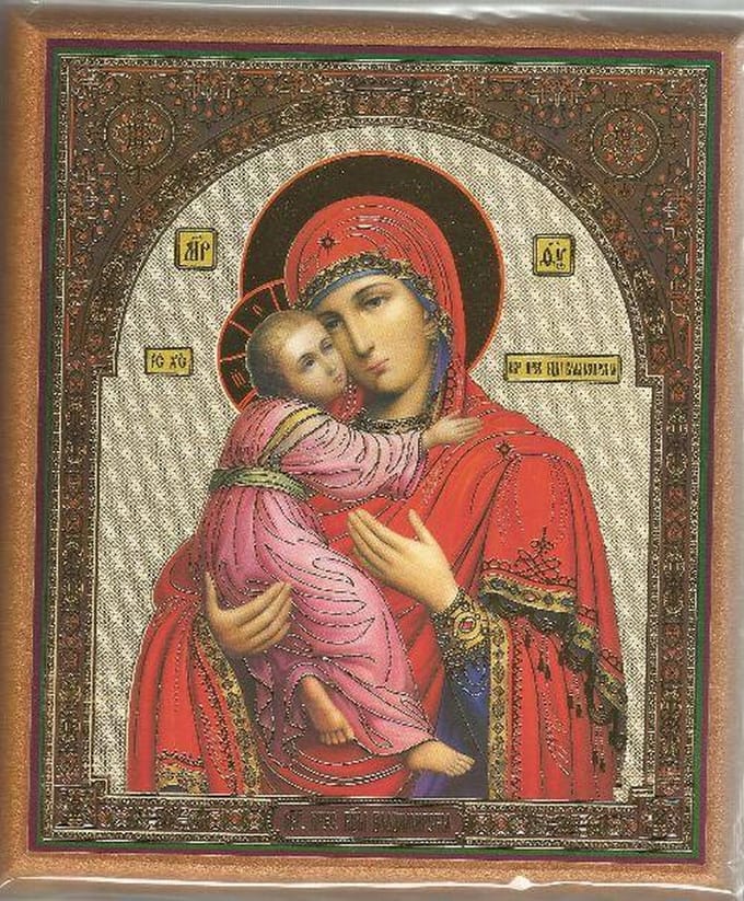 Ikoon Maria met kind nr. 2 31 x 40 cm.