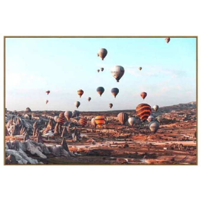 PTMD Wandpaneel Cappadocia View - 120x3x80 cm - Glas - Multi