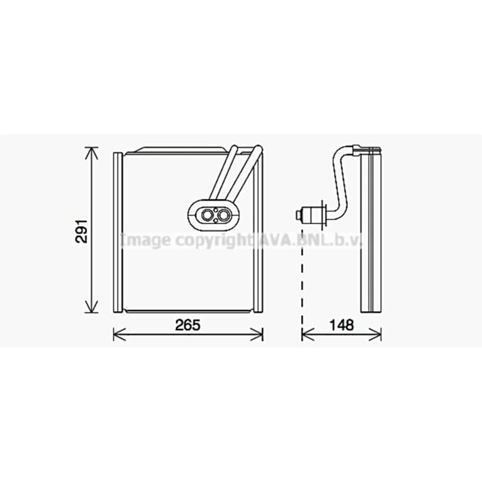 Verdamper, airconditioning AVA COOLING HYV444 AVA