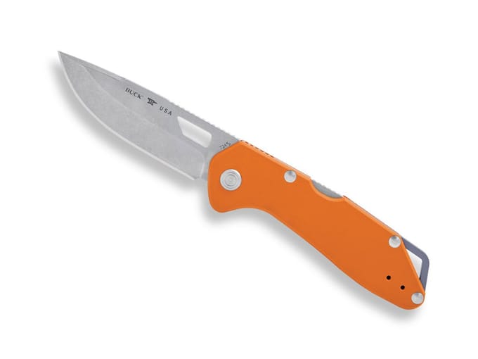 Buck Mustang Orange Clampack – Lichtgewicht EDC-Zakmes Met 420HC